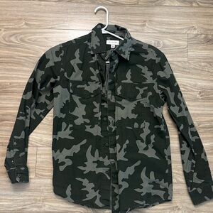Men's Camouflage Button Down Shirt